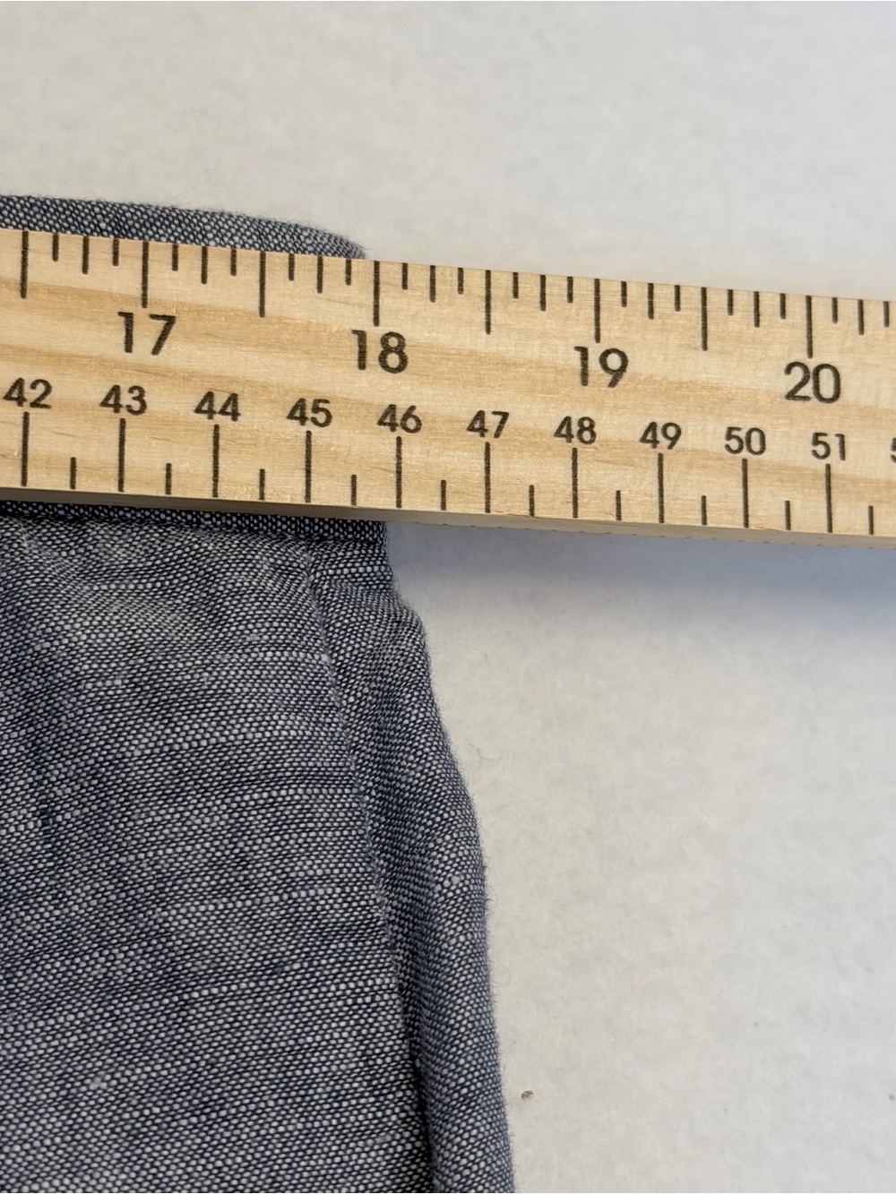 Banana Republic Women’s Martin Fit Linen Cotton Pants Size 12 Blue Trouser Fall - Picture 6 of 7